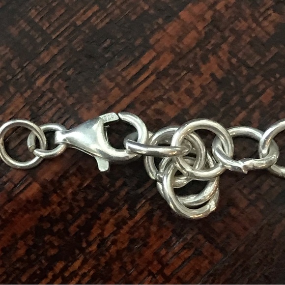 Multi Gemstone Silver Sari Bib Necklace - Picture 9 of 11